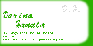 dorina hanula business card